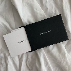 STOP TALKING business cards
